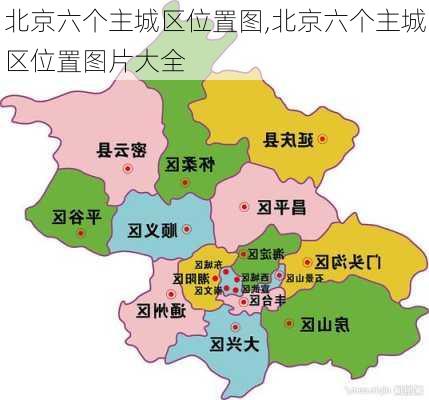 北京六个主城区位置图,北京六个主城区位置图片大全