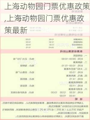 上海动物园门票优惠政策,上海动物园门票优惠政策最新