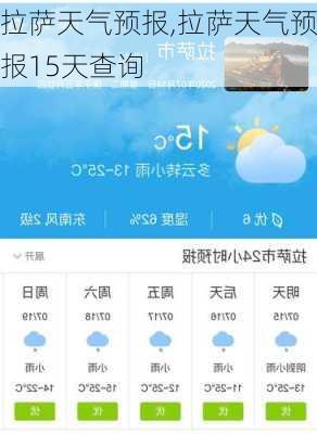 拉萨天气预报,拉萨天气预报15天查询