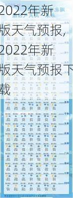 2022年新版天气预报,2022年新版天气预报下载