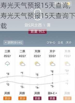 寿光天气预报15天查询,寿光天气预报15天查询下载