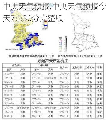 中央天气预报,中央天气预报今天7点30分完整版