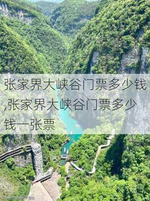 张家界大峡谷门票多少钱,张家界大峡谷门票多少钱一张票