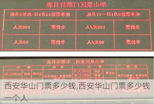 西安华山门票多少钱,西安华山门票多少钱一个人