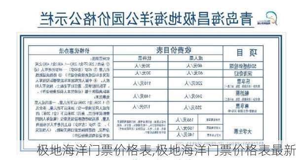 极地海洋门票价格表,极地海洋门票价格表最新