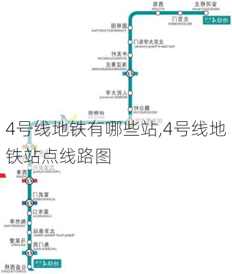 4号线地铁有哪些站,4号线地铁站点线路图