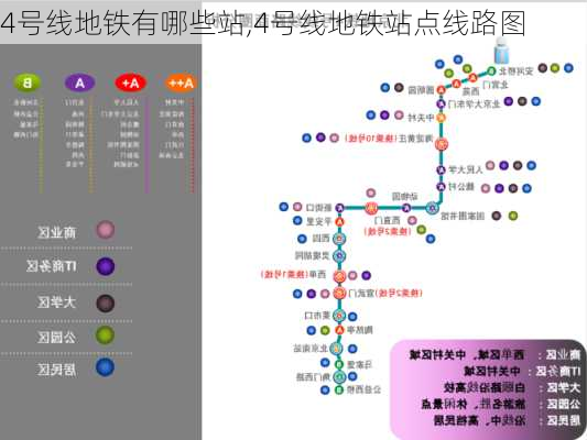 4号线地铁有哪些站,4号线地铁站点线路图