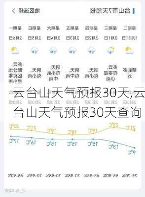 云台山天气预报30天,云台山天气预报30天查询