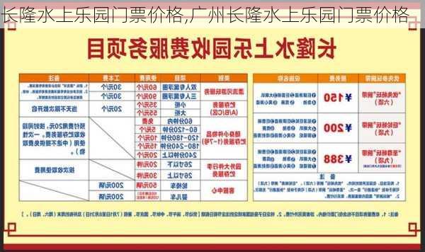 长隆水上乐园门票价格,广州长隆水上乐园门票价格