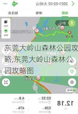 东莞大岭山森林公园攻略,东莞大岭山森林公园攻略图