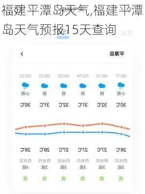 福建平潭岛天气,福建平潭岛天气预报15天查询