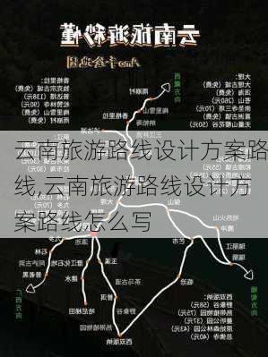 云南旅游路线设计方案路线,云南旅游路线设计方案路线怎么写