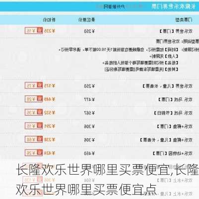 长隆欢乐世界哪里买票便宜,长隆欢乐世界哪里买票便宜点