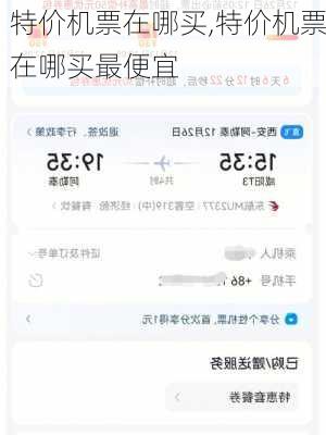 特价机票在哪买,特价机票在哪买最便宜