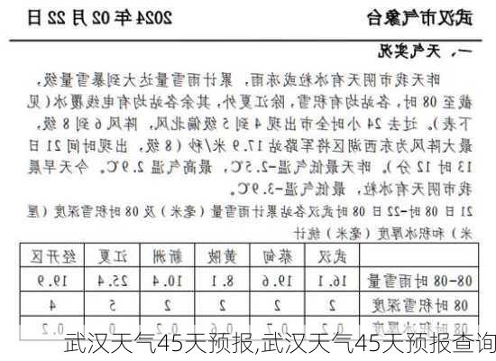 武汉天气45天预报,武汉天气45天预报查询