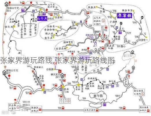 张家界游玩路线,张家界游玩路线图