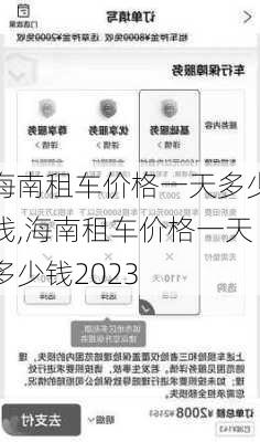 海南租车价格一天多少钱,海南租车价格一天多少钱2023