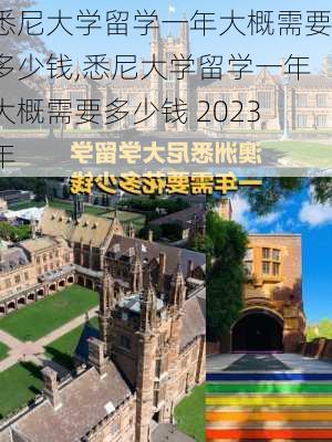 悉尼大学留学一年大概需要多少钱,悉尼大学留学一年大概需要多少钱 2023年