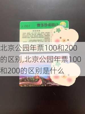 北京公园年票100和200的区别,北京公园年票100和200的区别是什么