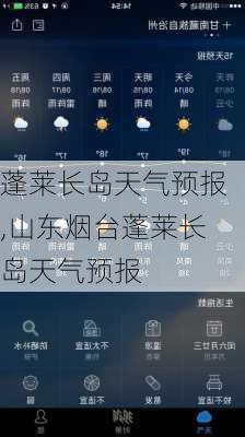 蓬莱长岛天气预报,山东烟台蓬莱长岛天气预报