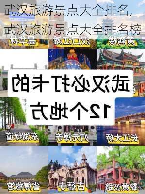 武汉旅游景点大全排名,武汉旅游景点大全排名榜