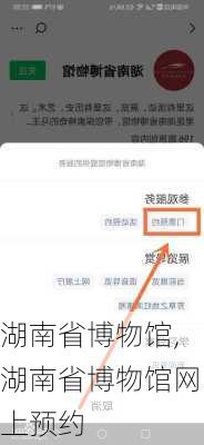 湖南省博物馆,湖南省博物馆网上预约