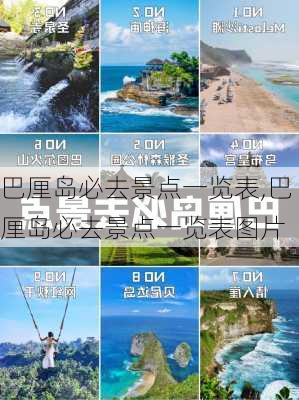 巴厘岛必去景点一览表,巴厘岛必去景点一览表图片