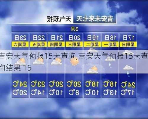 吉安天气预报15天查询,吉安天气预报15天查询结果 15