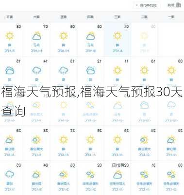 福海天气预报,福海天气预报30天查询