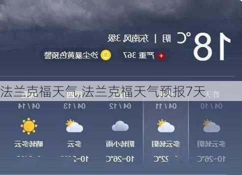 法兰克福天气,法兰克福天气预报7天