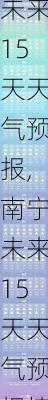 南宁未来15天天气预报,南宁未来15天天气预报情况