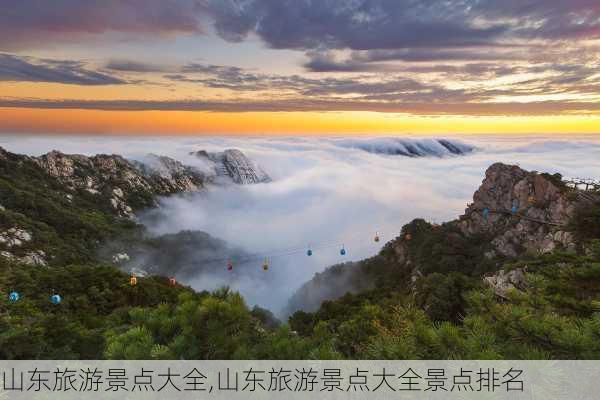 山东旅游景点大全,山东旅游景点大全景点排名