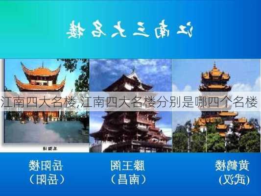 江南四大名楼,江南四大名楼分别是哪四个名楼