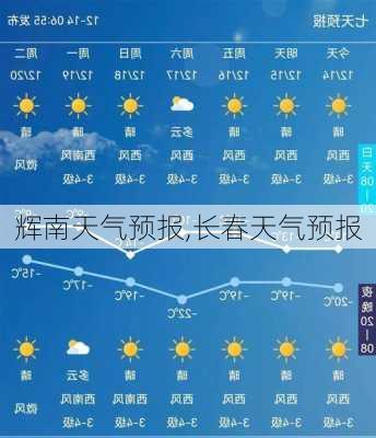 辉南天气预报,长春天气预报