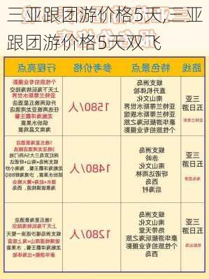 三亚跟团游价格5天,三亚跟团游价格5天双飞