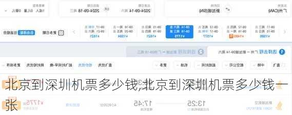北京到深圳机票多少钱,北京到深圳机票多少钱一张