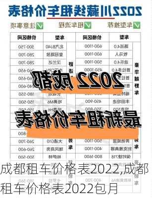 成都租车价格表2022,成都租车价格表2022包月