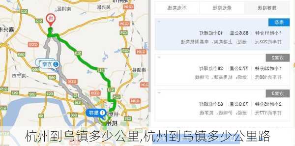 杭州到乌镇多少公里,杭州到乌镇多少公里路