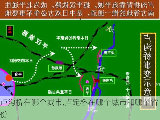 卢沟桥在哪个城市,卢定桥在哪个城市和哪个省份