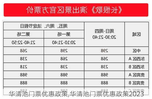 华清池门票优惠政策,华清池门票优惠政策2023