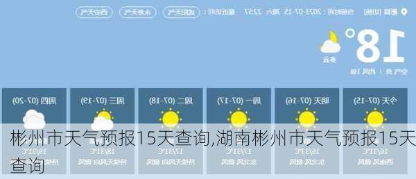 彬州市天气预报15天查询,湖南彬州市天气预报15天查询