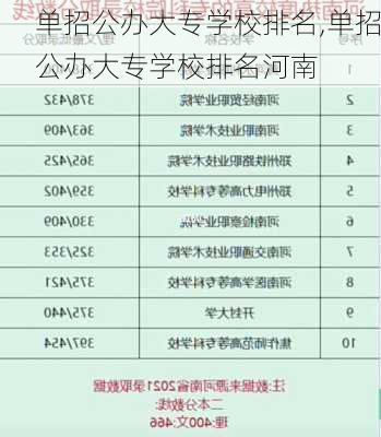 单招公办大专学校排名,单招公办大专学校排名河南