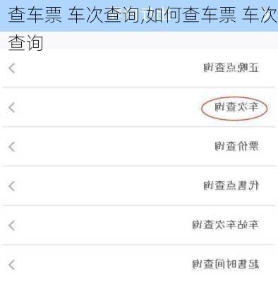 查车票 车次查询,如何查车票 车次查询