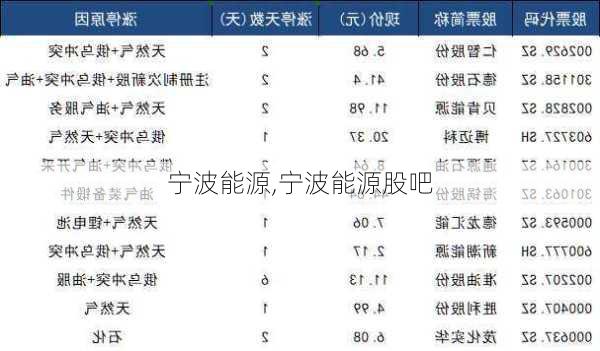 宁波能源,宁波能源股吧