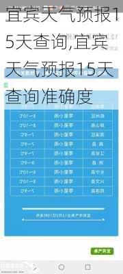 宜宾天气预报15天查询,宜宾天气预报15天查询准确度