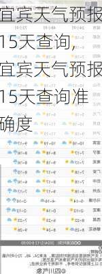 宜宾天气预报15天查询,宜宾天气预报15天查询准确度