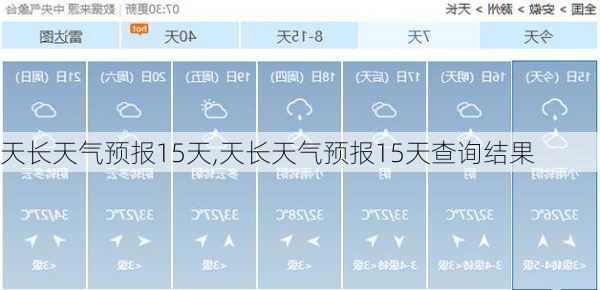 天长天气预报15天,天长天气预报15天查询结果