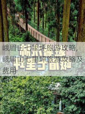 峨眉山七里坪旅游攻略,峨眉山七里坪旅游攻略及费用