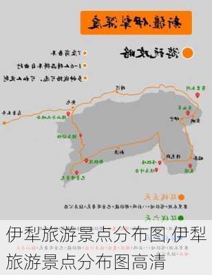 伊犁旅游景点分布图,伊犁旅游景点分布图高清