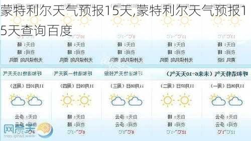 蒙特利尔天气预报15天,蒙特利尔天气预报15天查询百度